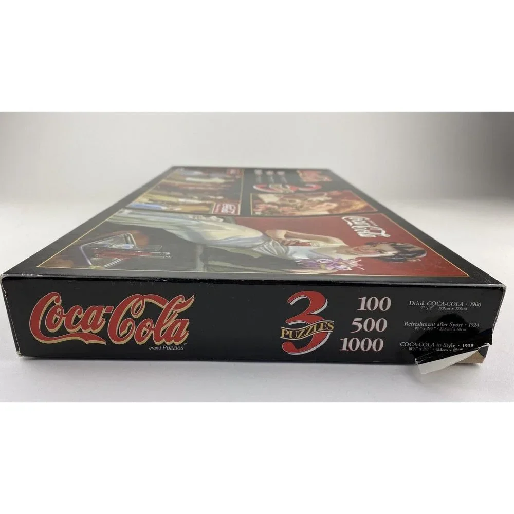 Coca-Cola Three‎ in One Puzzle 97130 Rare NEW SEALED Coke collectibles vintage
